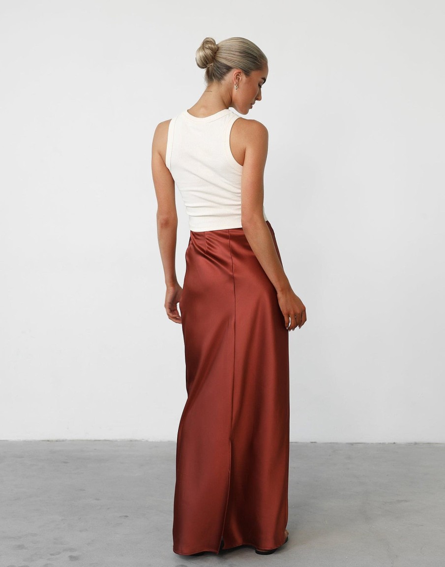 Clothing Charcoal Clothing Skirts | Sincerity Maxi Skirt (Clay)