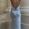 Clothing Charcoal Clothing Partywear | Taliah Maxi Dress (Blue)