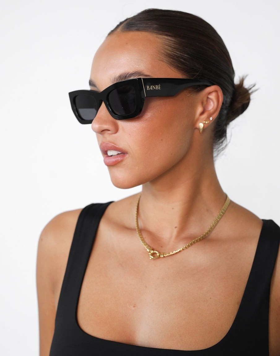 Accessories Banbé | The Iman Sunglasses (Black Jet) - By Banbe