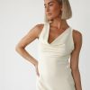 Clothing Charcoal Clothing Maxi Dresses | Imogen Maxi Dress (Off White)