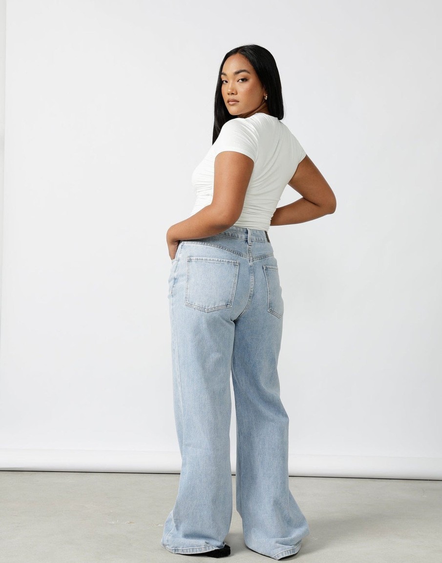 Clothing Charcoal Clothing Denim Edit | Ethan Wide Leg Jeans (Vintage)