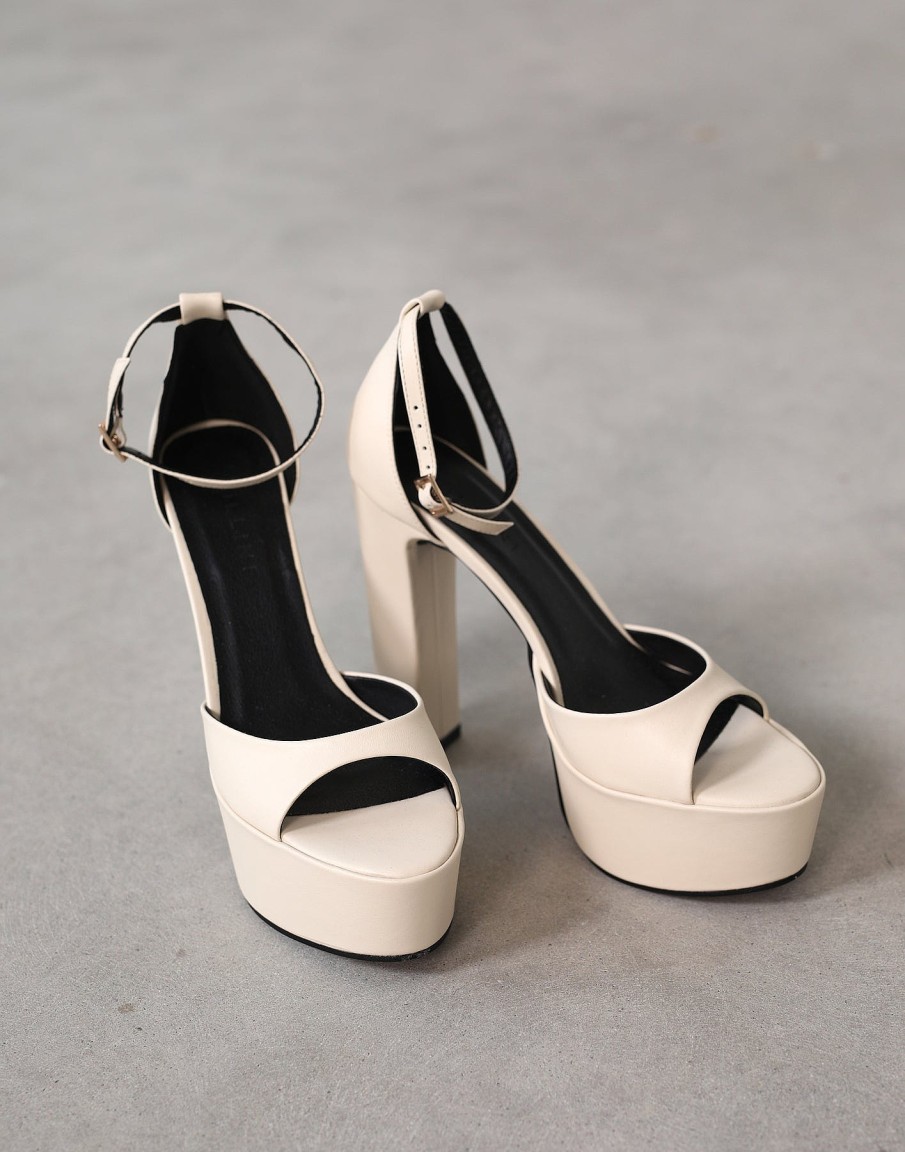 Shoes Billini | Urina Platform Heel (Bone) - By Billini