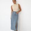 Clothing Pink Diamond Denim Edit | Trish Denim Maxi Skirt (Blue Denim)