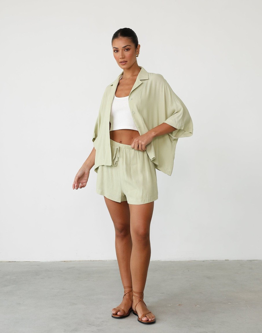 Clothing Alive Girl Shorts | Divya Shorts (Pistachio)