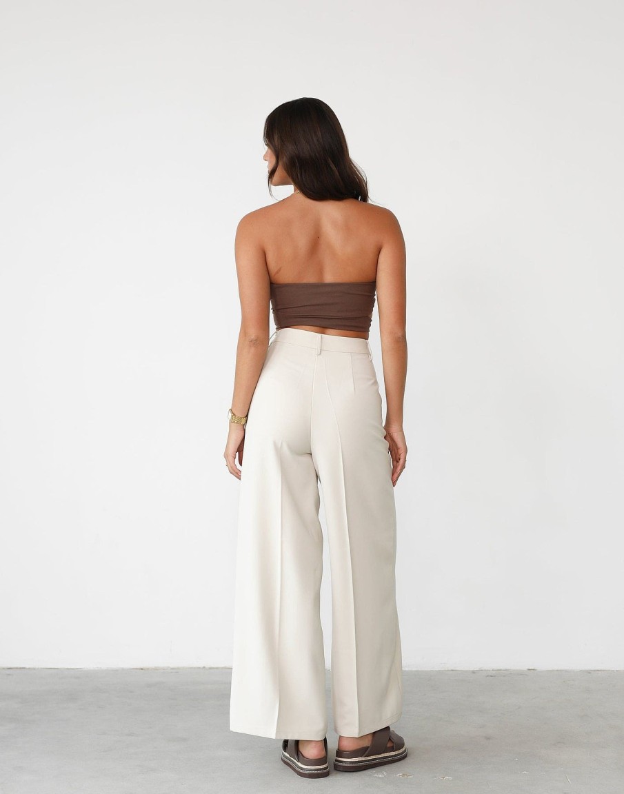 Clothing Q-Trend Crop Tops | Kristin Top (Chocolate)