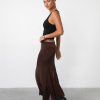 Clothing Lioness Skirts | Rose Maxi Skirt (Chocolate) - By Lioness