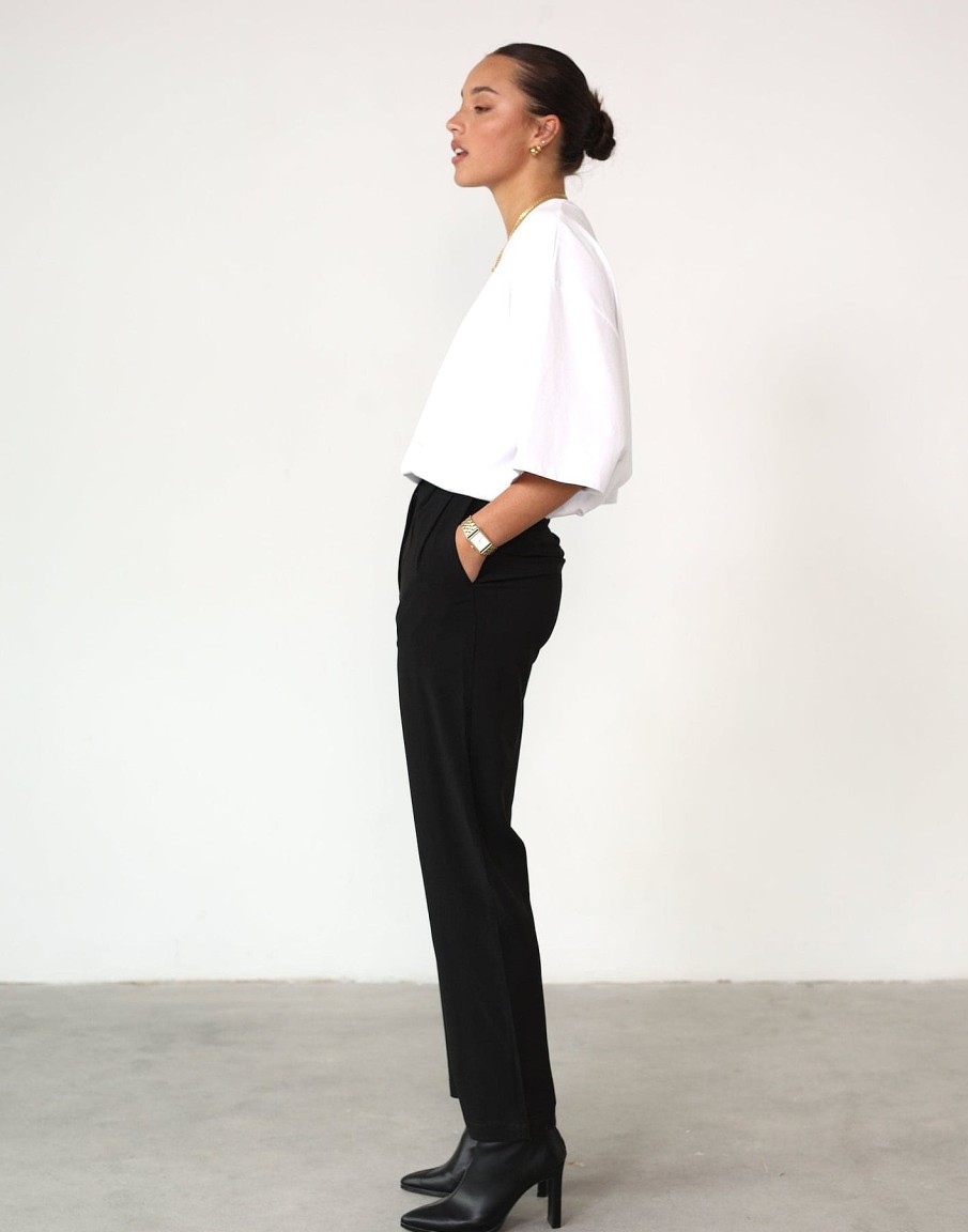 Clothing White Closet Basics Edit | Joanne Pants (Black)