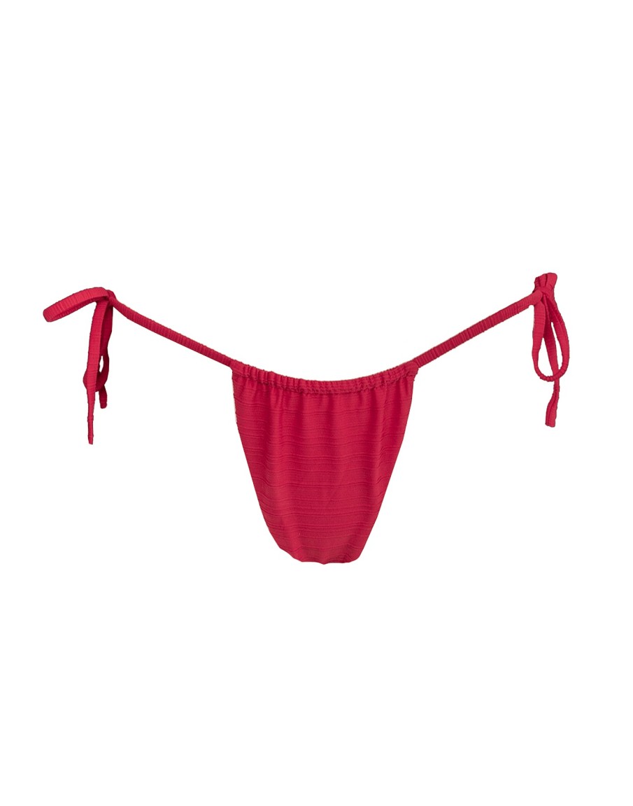 Clothing Charcoal Clothing Swim Bottoms | Quartz Side Tie Bottom (Raspberry Pink)