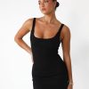 Clothing QTrend Basics Edit | Skyler Mini Dress (Black)