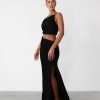 Clothing Q-Trend Crop Tops | Starlet Top (Black)