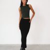 Clothing Qtrend Basics Edit | Kay Midi Skirt (Black)