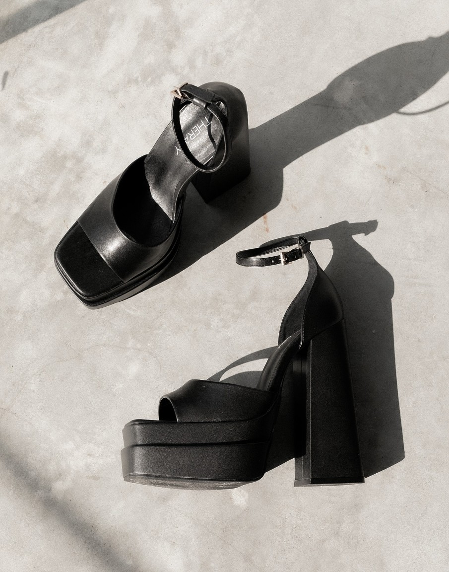 Shoes Therapy | Virtue Heels (Black) - By Therapy