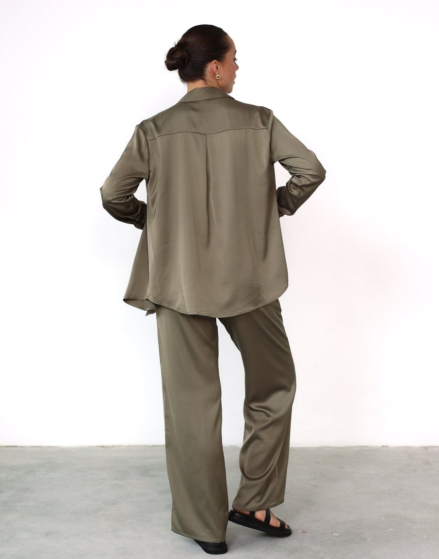 Clothing Charcoal Clothing Partywear | Martha Pants (Tea Leaf)