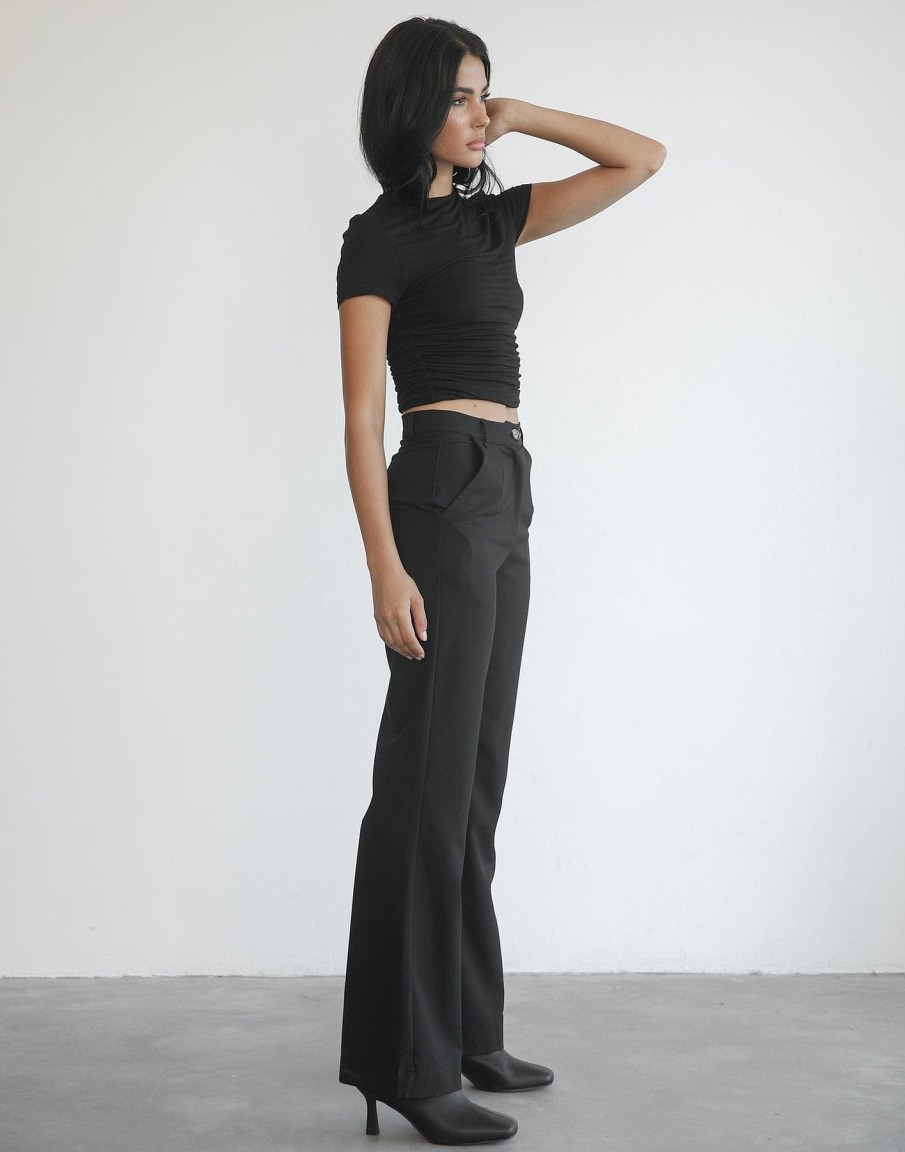 Clothing Qtrend Basics Edit | Essence Pants (Black)