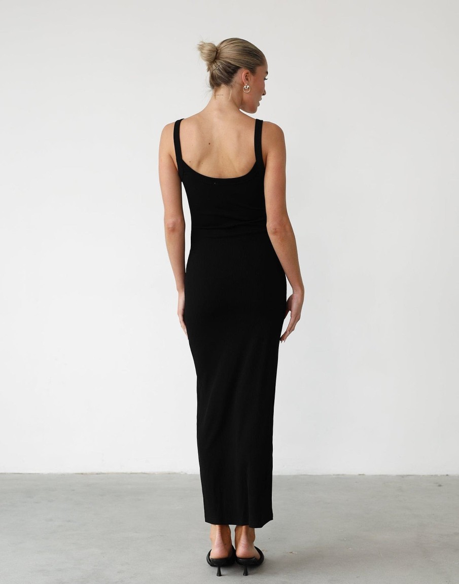 Clothing QTrend Basics Edit | Skyler Maxi Dress (Black)