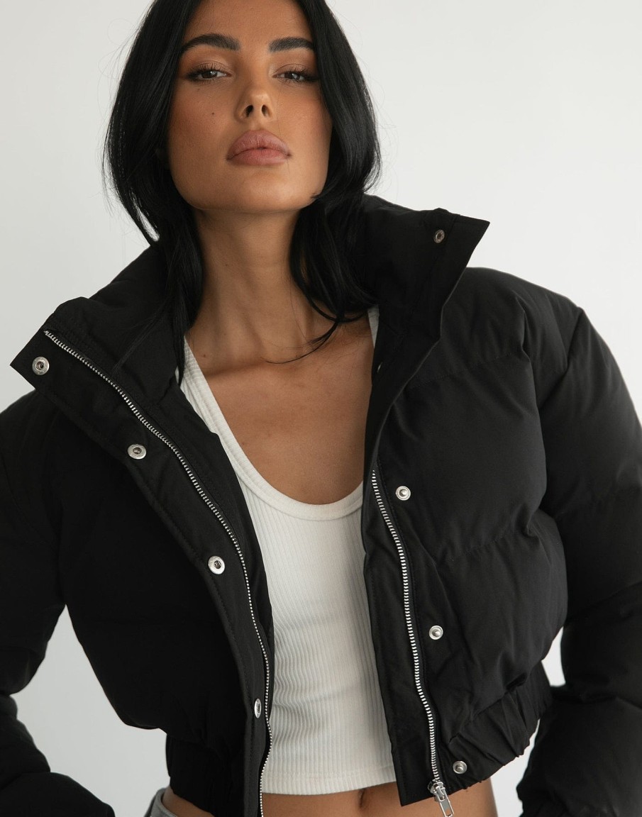 Clothing Luvalot Jackets + Coats | Robbie Puffer Jacket (Black)