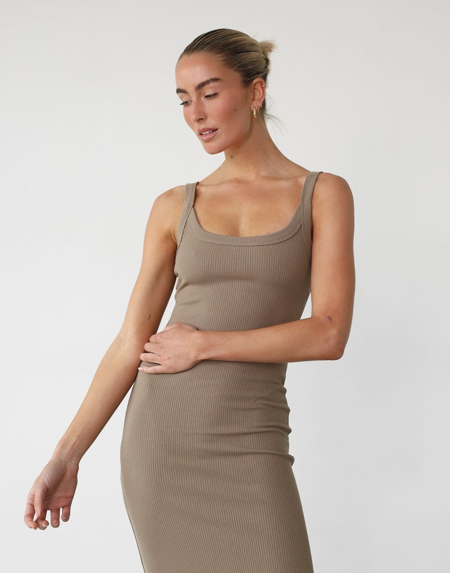 Clothing QTrend Basics Edit | Skyler Maxi Dress (Latte)