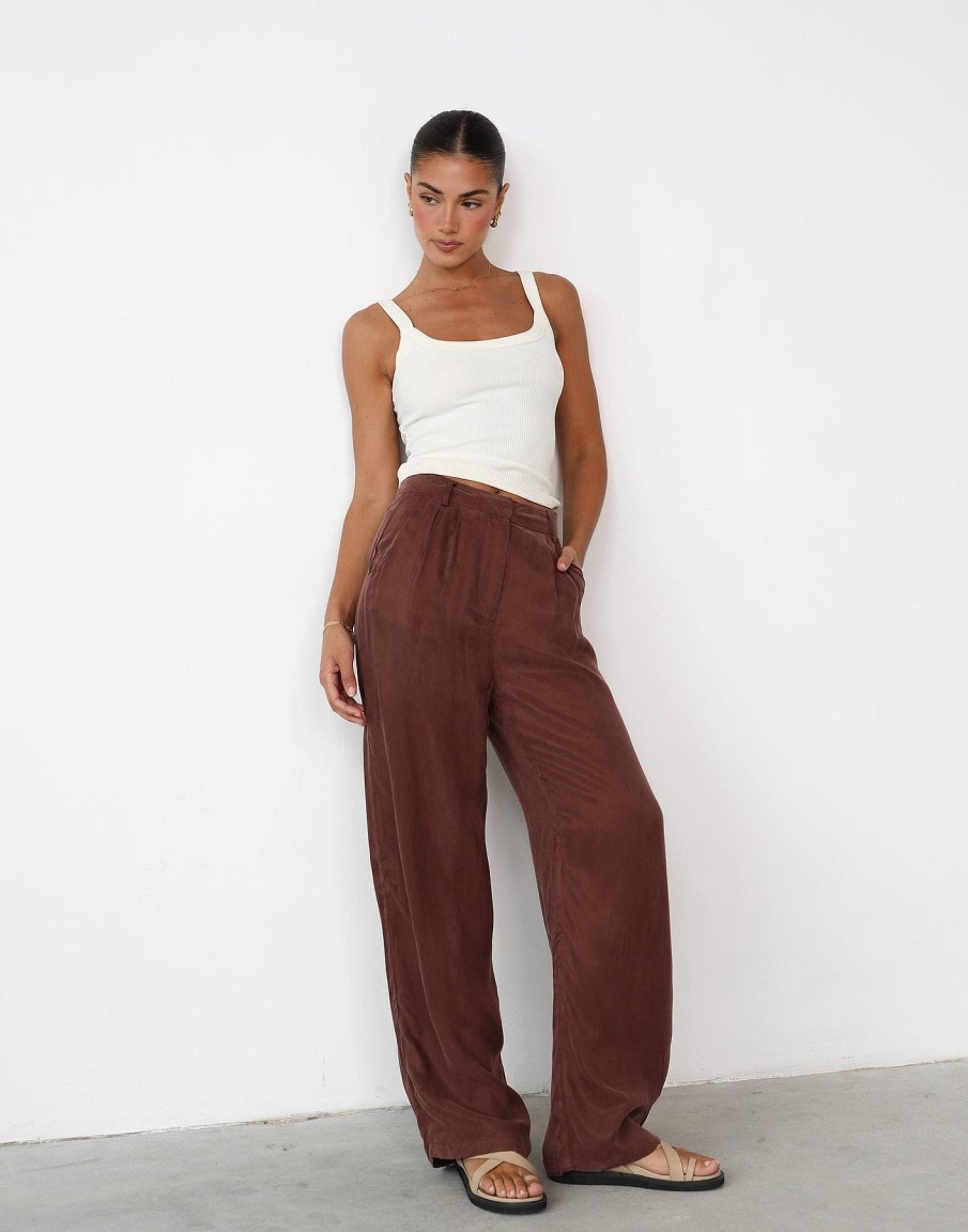 Clothing White Closet Workwear | Ranna Pants (Chestnut)