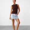 Clothing Charcoal Clothing Basics Edit | Delphine Tank Top (Chocolate)