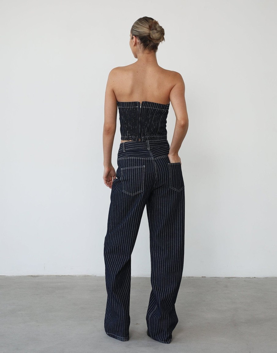 Clothing Pink Diamond Denim Edit | Pamela Jeans (Pinstripe Denim)