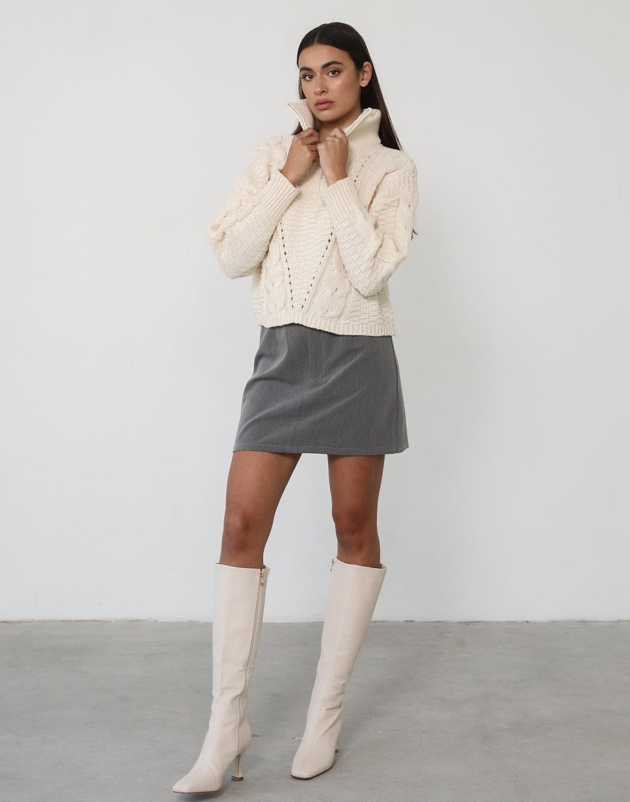 Clothing White Closet Knitwear | Luis Jumper (Cream)