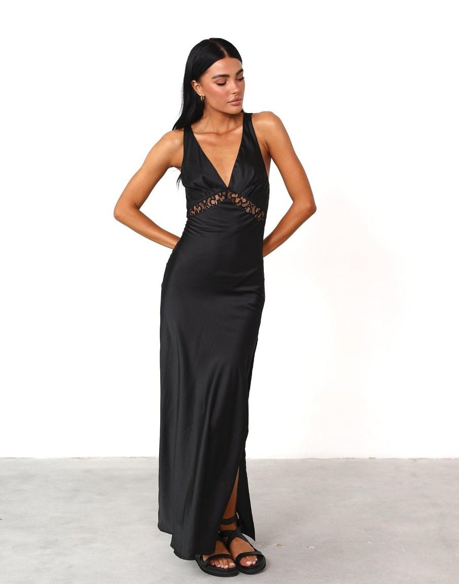 Clothing Lioness Maxi Dresses | Dakota Maxi (Onyx) - By Lioness