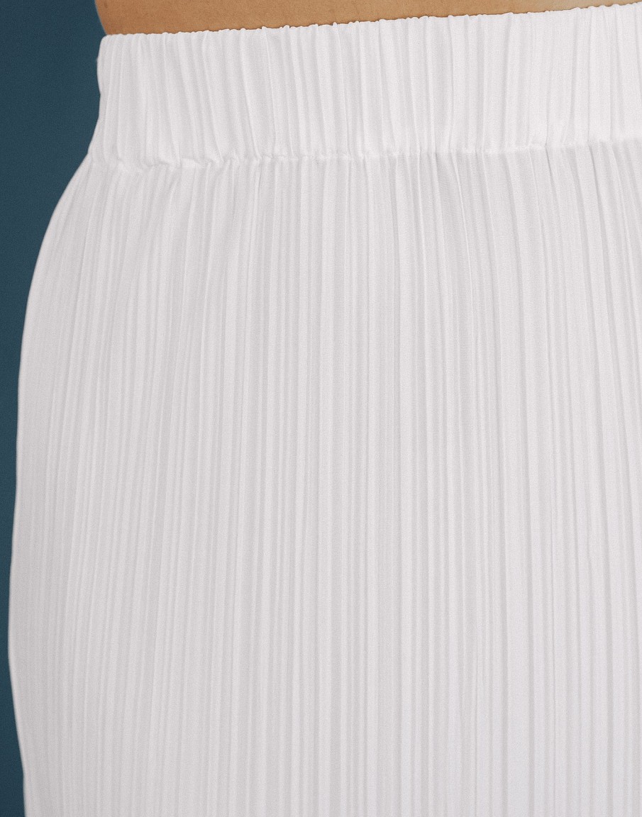 Clothing Charcoal Clothing Workwear | Vida Maxi Skirt (White)