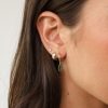 Accessories Charcoal Clothing Earrings | Hannah Earrings (Emerald)