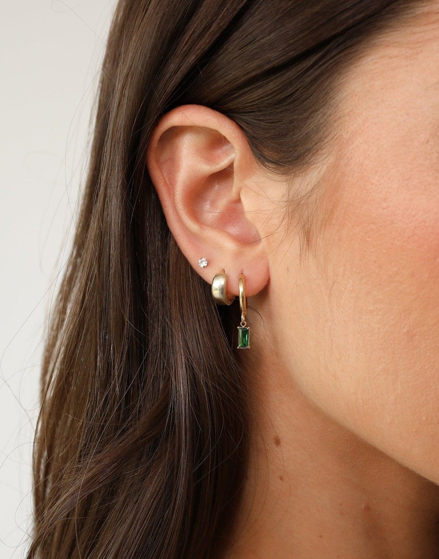 Accessories Charcoal Clothing Earrings | Hannah Earrings (Emerald)