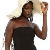 Accessories Charcoal Clothing Hats | Tamara Wide Brim Straw Hat (Sand)