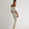 Clothing Charcoal Clothing Knitwear | Ambiguity Maxi Dress (Cream)