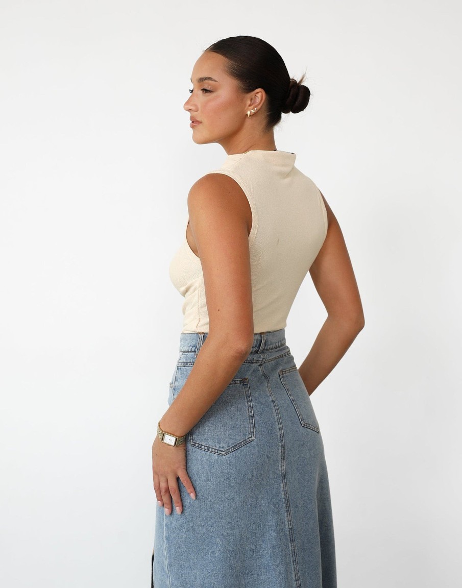 Clothing Lioness Crop Tops | Sydney Tank (Oatmeal) - By Lioness