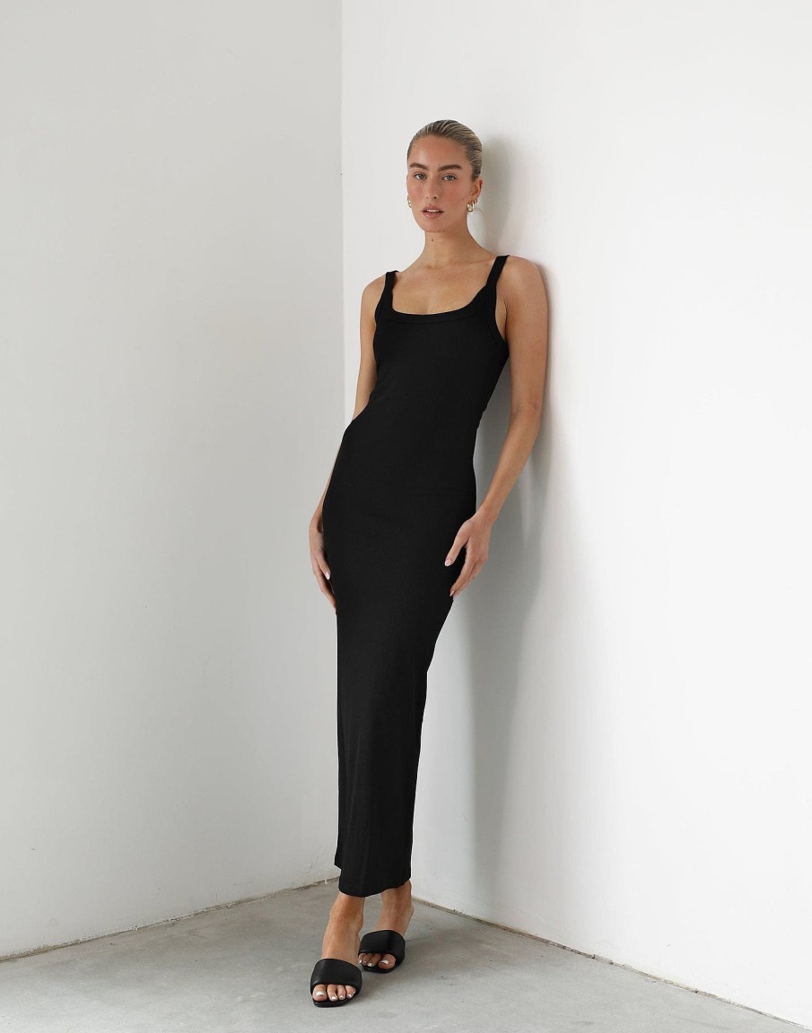 Clothing QTrend Basics Edit | Skyler Maxi Dress (Black)