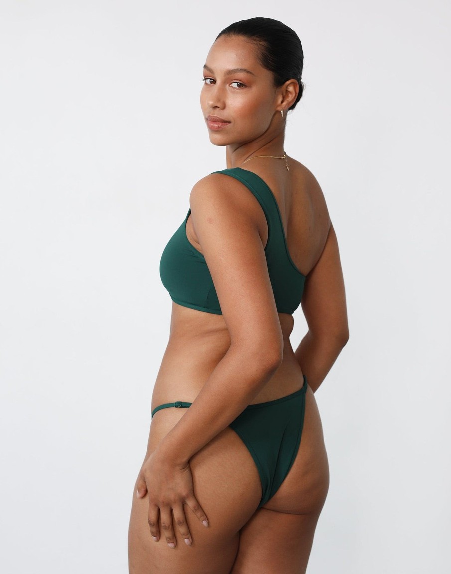 Clothing Charcoal Clothing Swim Bottoms | Anchors Away Bikini Bottoms (Lake Green)