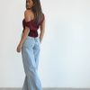 Clothing Charcoal Clothing Crop Tops | Viviana Top (Plum)