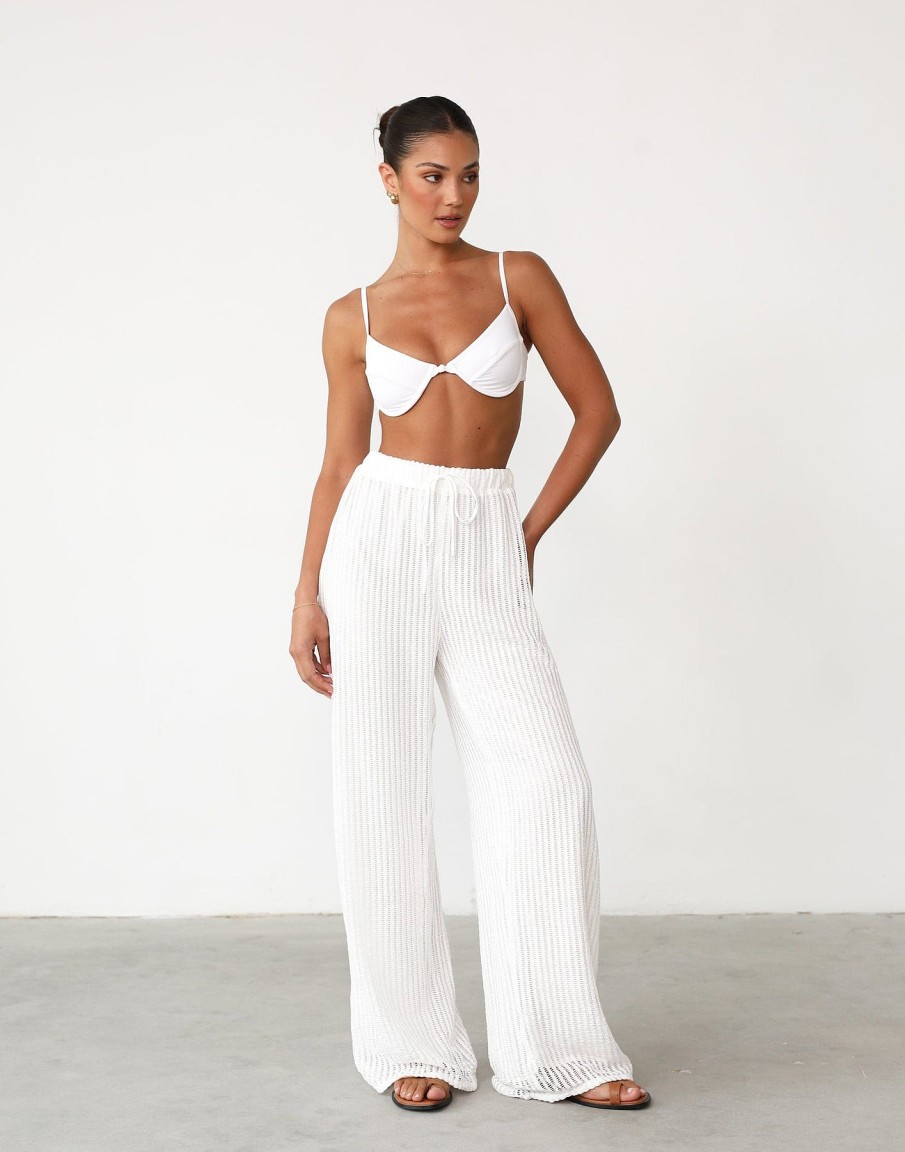 Clothing QTrend Pants | Aliyna Pants (White)