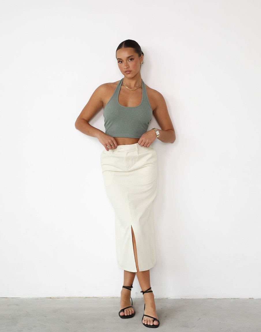 Clothing Pink Diamond Basics Edit | Eve Top (Olive)