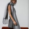 Accessories Charcoal Clothing Scarves | Zara Scarf (Concrete Grey)