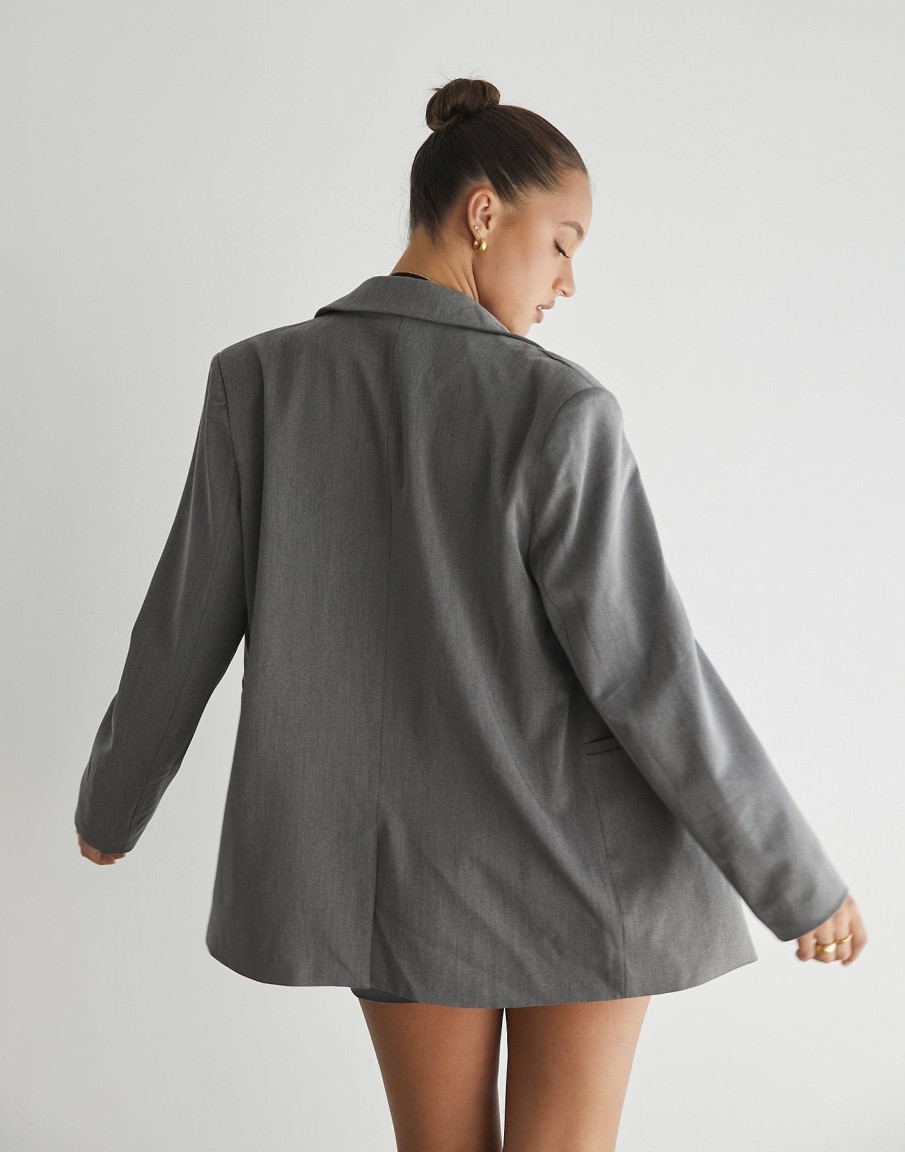 Clothing Charcoal Clothing Blazers | Ashwood Blazer (Grey)