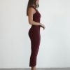 Clothing Charcoal Clothing Maxi Dresses | Breaking News Mesh Maxi Dress (Plum)