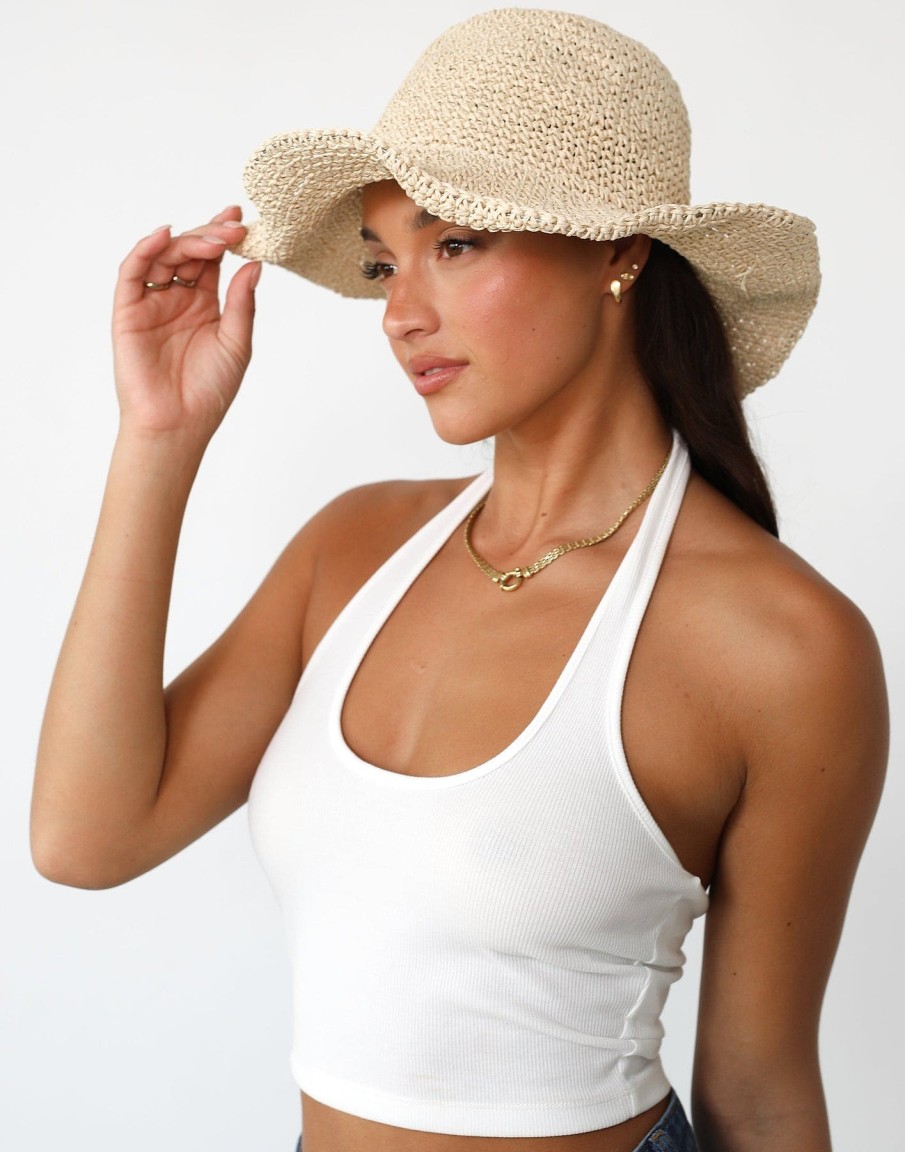 Accessories Charcoal Clothing Hats | Cove Straw Hat (Sand)