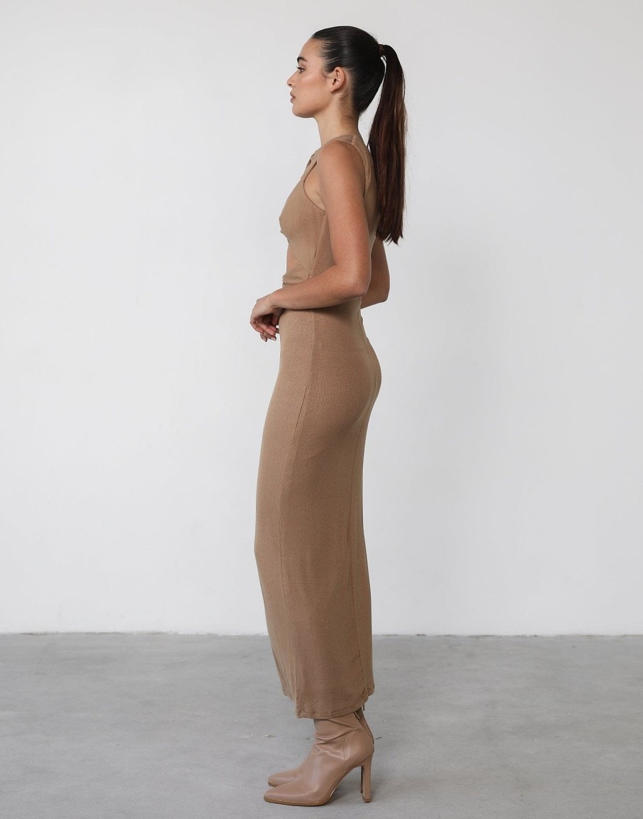 Clothing Alive Girl Maxi Dresses | Topaz Maxi Dress (Tan)