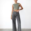 Clothing Charcoal Clothing Crop Tops | Kayce Crop Top (Pistachio)