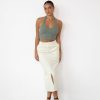 Clothing Luvalot Basics Edit | Leiya Midi Skirt (Beige)