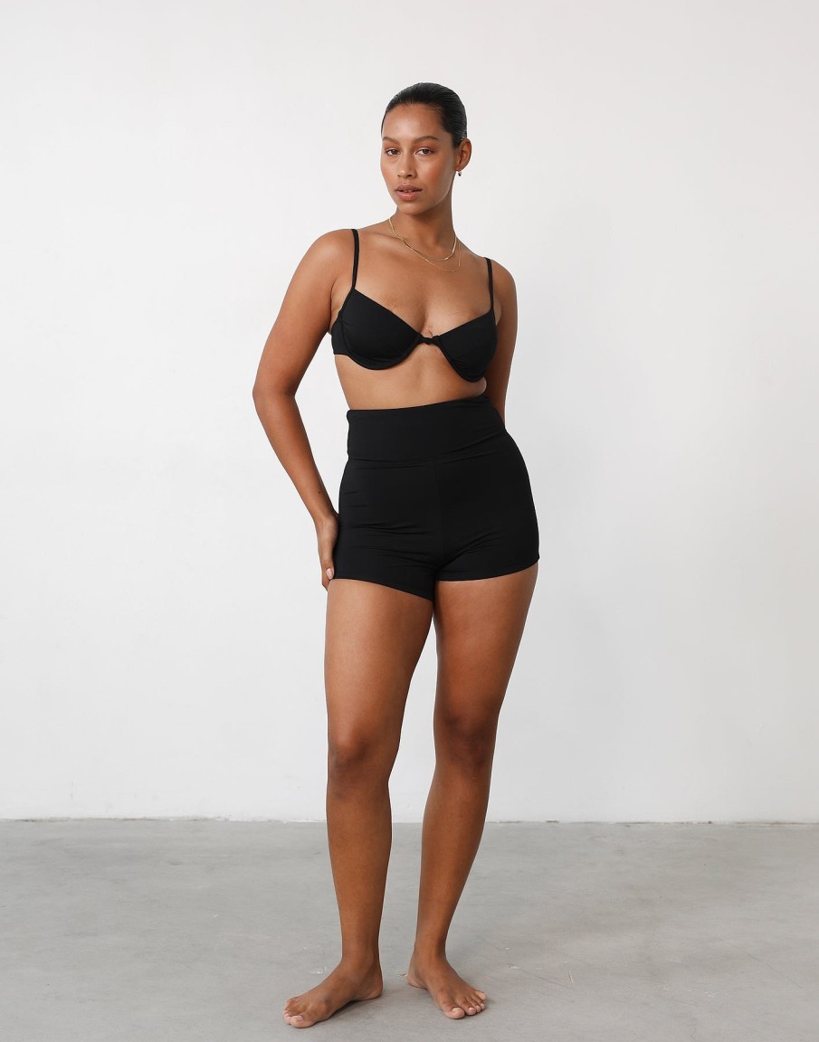 Clothing Charcoal Clothing Swim Tops | Starboard Balconette Bikini Top (Black)