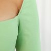 Clothing Charcoal Clothing Long Sleeve Tops | Broadway Crop Top (Green)