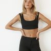 Clothing Alive Girl Crop Tops | Kemble Crop Top (Black)