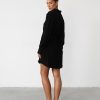 Clothing White Closet Partywear | Atarah Long Sleeve Mini Dress (Black)