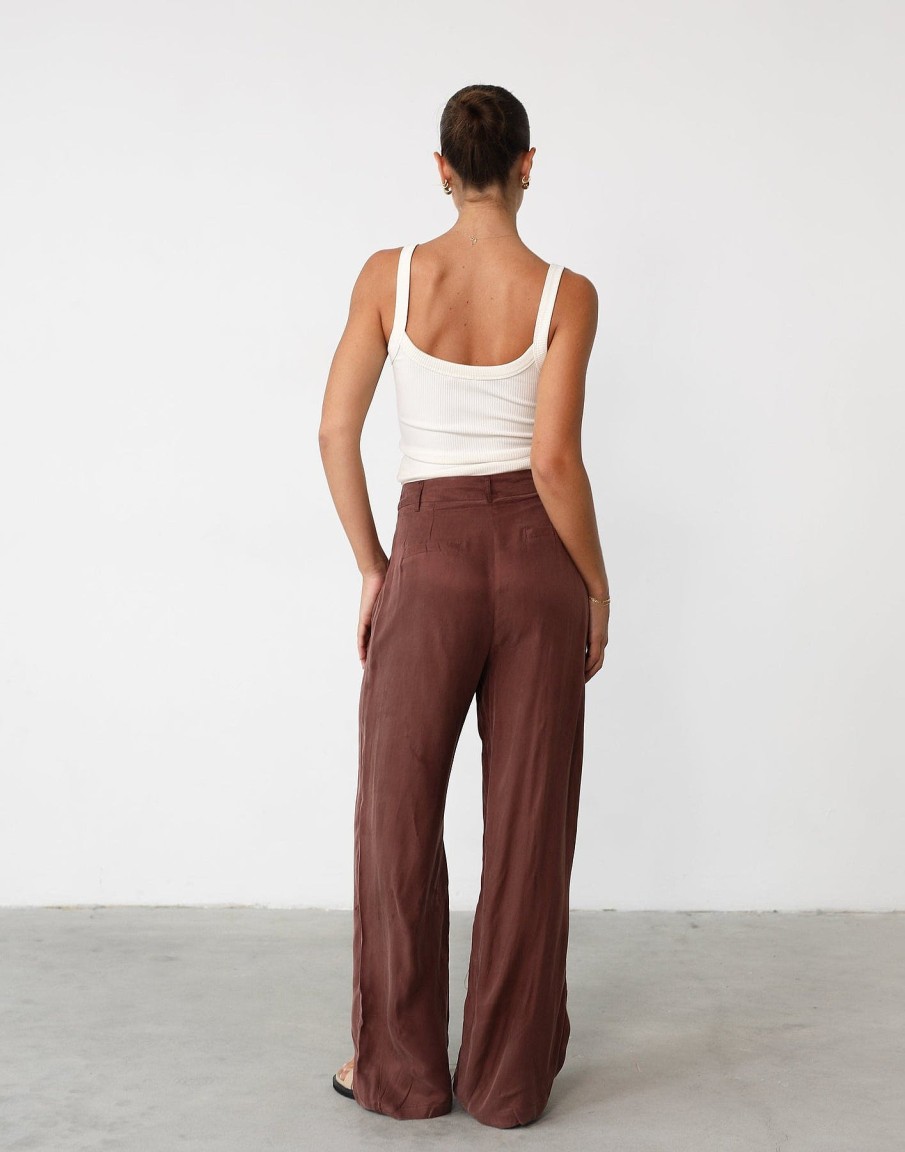 Clothing White Closet Workwear | Ranna Pants (Chestnut)