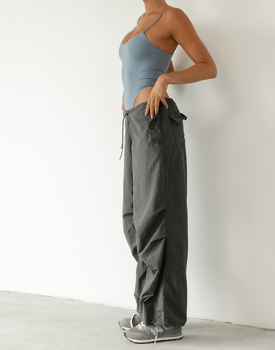 Clothing Qtrend Pants | Brunie Parachute Pants (Grey)